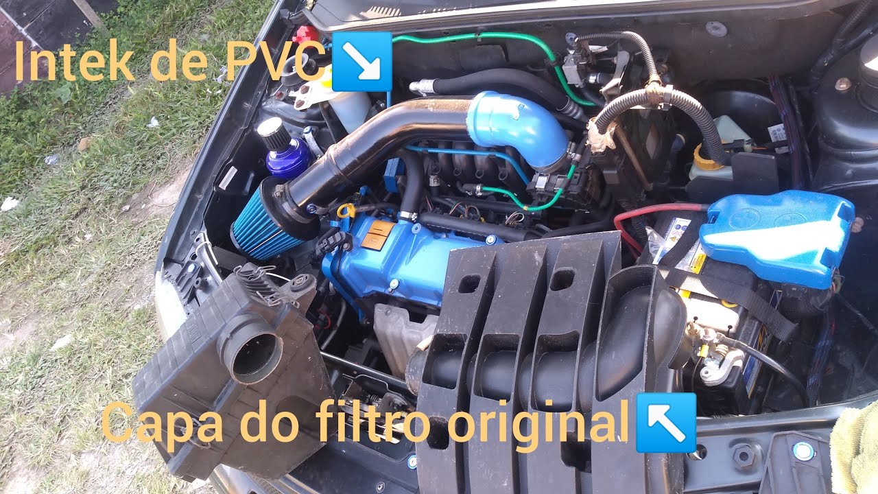 Palio G3 como ficou a instalação do um intek de cano PVC e como ficou o cofre pintado...