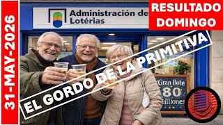 31/05/2026. El Gordo de la Primitiva, comprueba tus resultados del Domingo