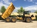 BELL B25D articulated dumper at work! Demonstrating / operating