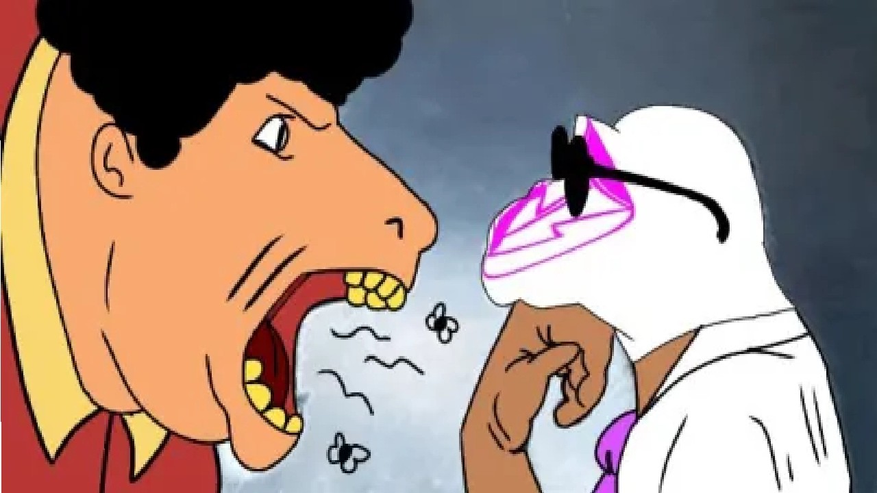 @El Traje Con Voz blanquea al hombre 