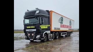 Reverse exercise for the HGV C+E driving test