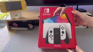 Nintendo Switch OLED Unboxing + New Accessories - Space Themed.