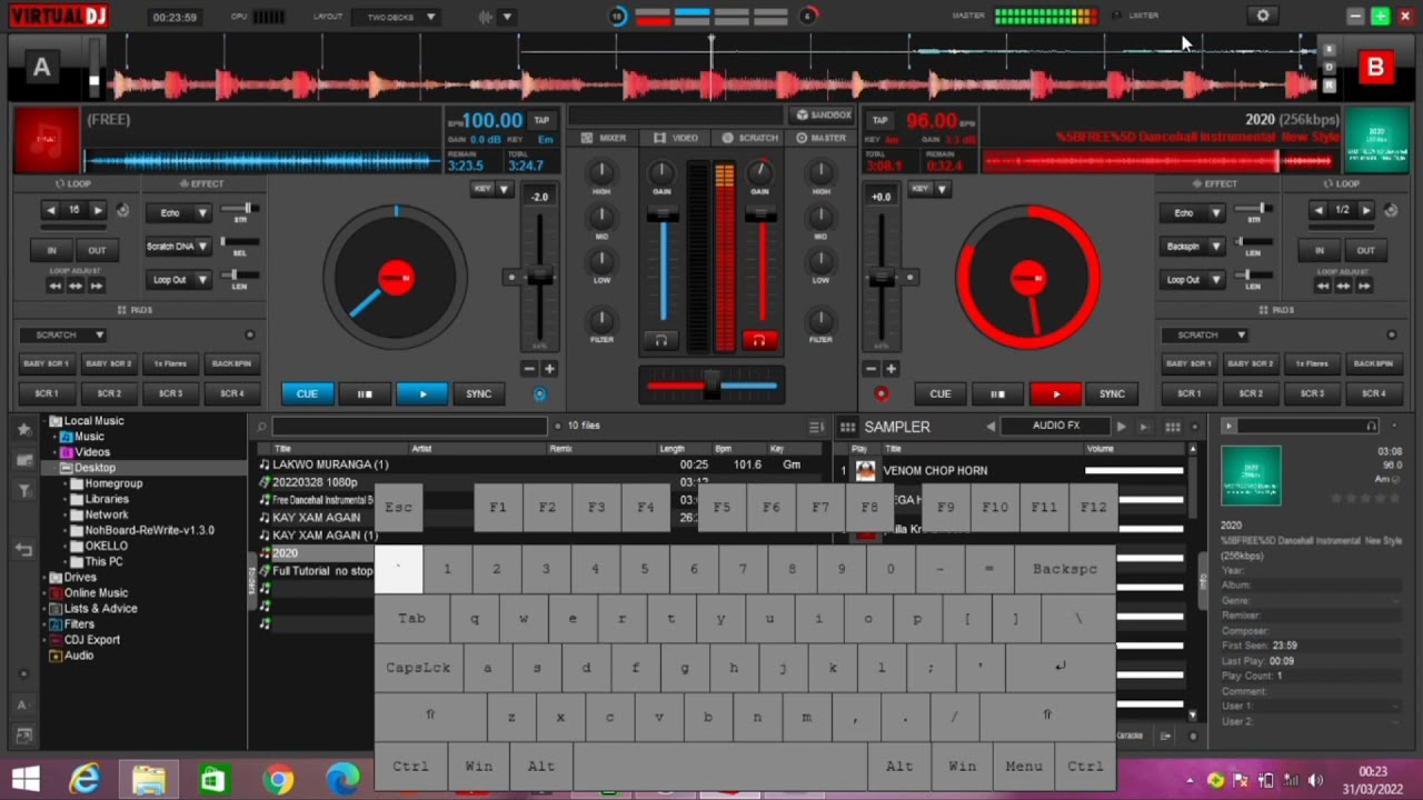 How to scratch a song in virtual dj without stopping song. YouTube