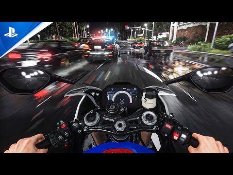 GTA 6 PlayStation 5 Graphics Level: 8k POV Ultra Realistic Motorbike Gameplay! *NEW 2022* GTA 5 Mod