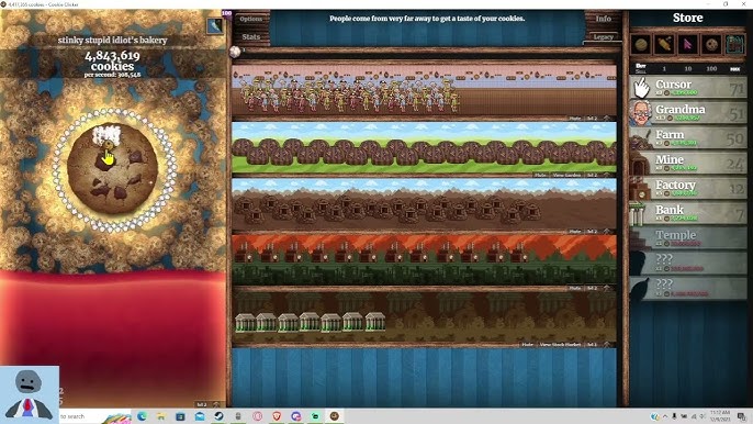 Cookie Clicker: All Mini-Games Unlocked 