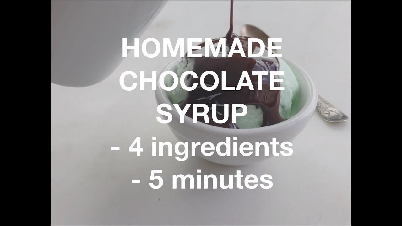 Homemade Chocolate Syrup 4 Ingredients 5 Minutes