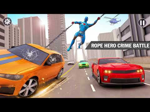 Cyber ​​Rope Hero no Spider Game
