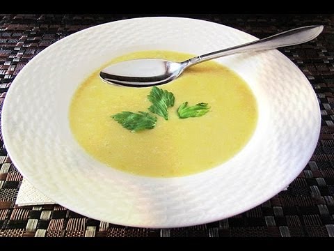 CREAM OF CELERY SOUP with Lobster or Crab /professional restaurant recipe