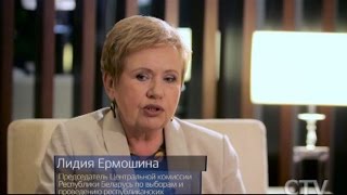 Глава ЦИК Беларуси Лидия Ермошина в программе «Простые вопросы» с Егором Хрусталёвым