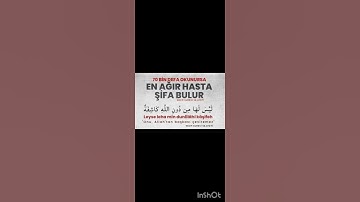 Thumbnail of 70 bin defa okunursa en ağır hasta şifa bulur