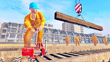 Train Station Builder: Construction Sim 2020 - Android GamePlay 3D