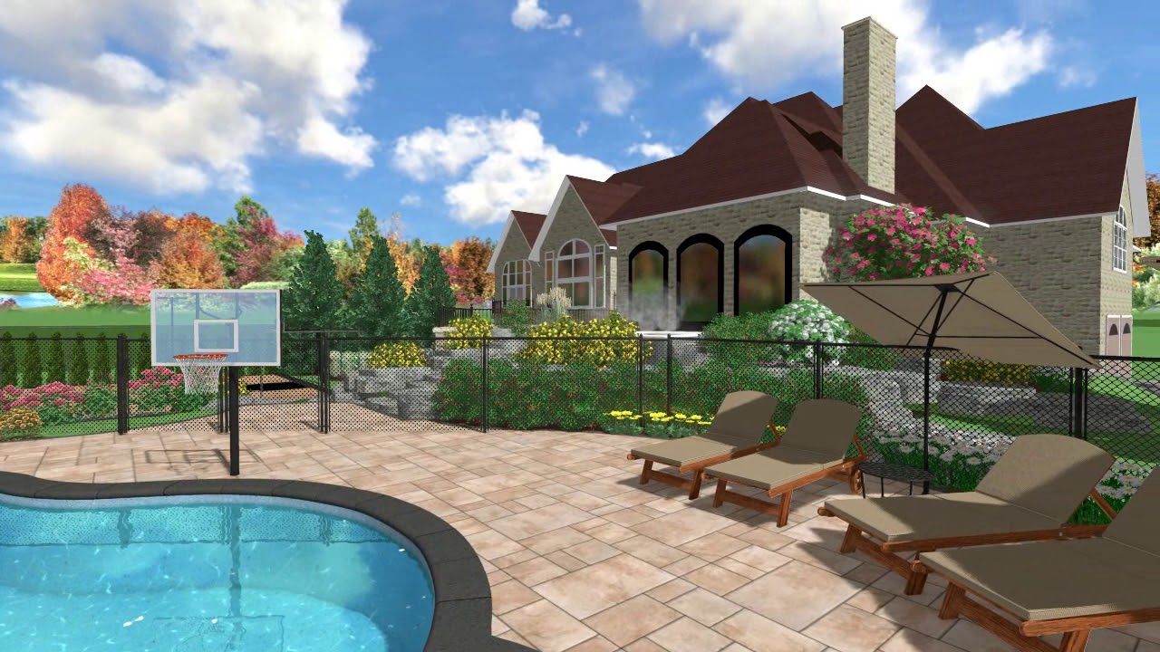 Backyard Design 1 - YouTube