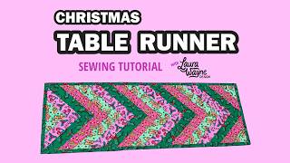 Details Christmas Table Runner Sewing Tutorial - Quilt as you go Method. Beginner Sewing News
