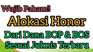 Penting! Alokasi Belanja Honor Dana BOP dan BOS Madrasah Sesuai Juknis Terbaru #bosmadrasah #BOPRA screenshot 1
