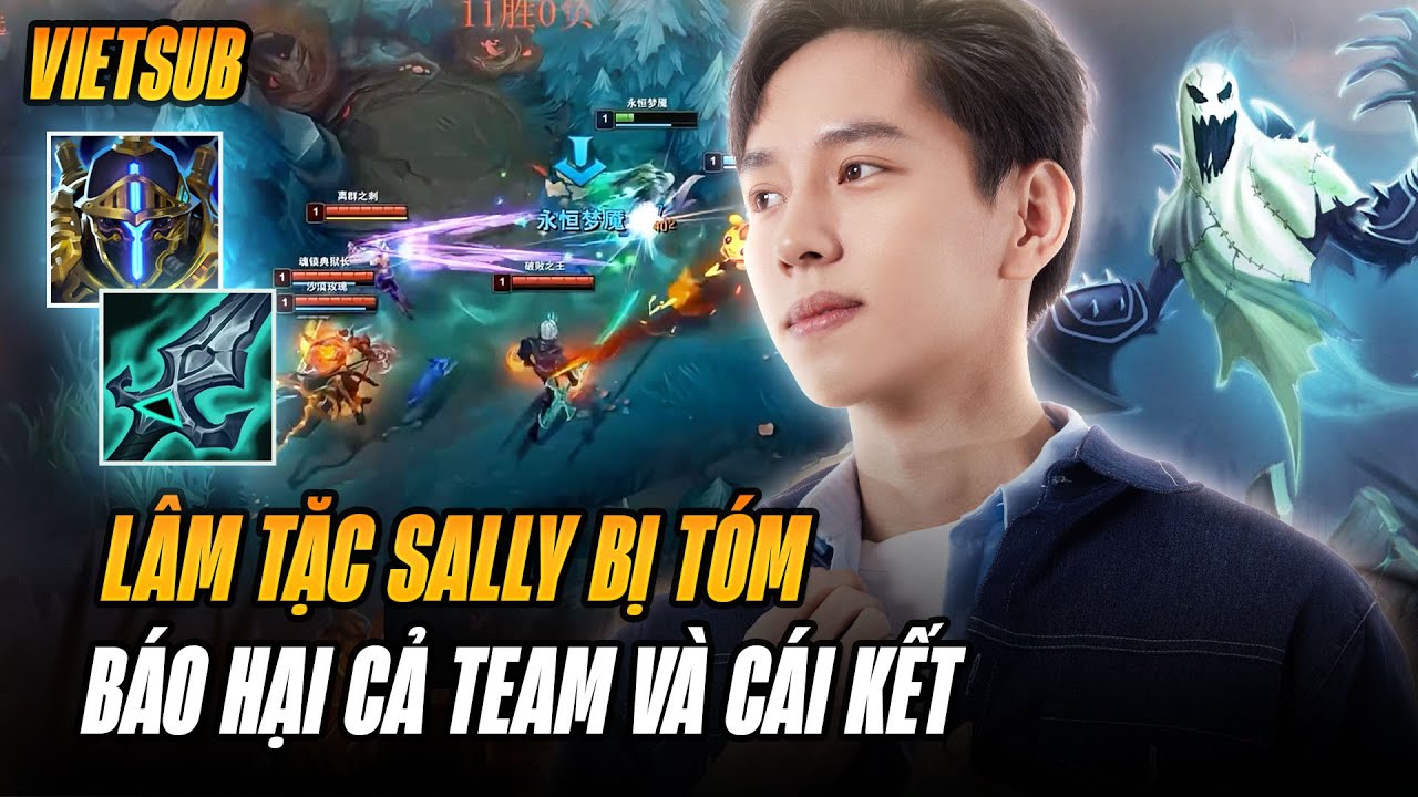 (Vietsub) Nocturne Sally Bị Tóm Ngay Lv1 Khi Làm Trick Lỏ Báo Cả Team Chết Hết Và Cái Kết