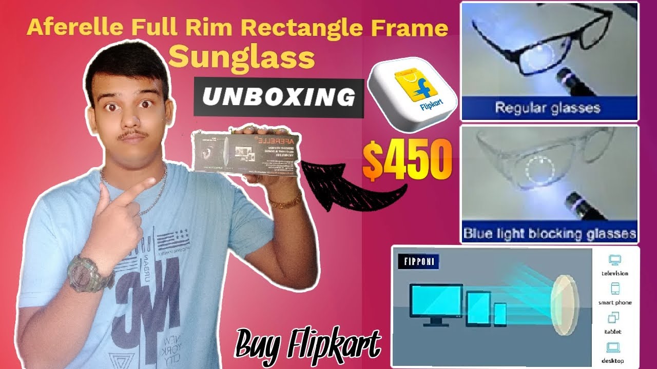 Unboxing Review: Aferelle Full Rim Rectangle Frame on Flipkart
