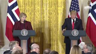 President Trump Holds a Joint Press Conference with Prime Minister Solberg