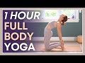 1 hour yoga to feel great  intermediate minimal cues flow