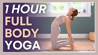 1 hour Yoga to FEEL GREAT - Intermediate Minimal Cues Flow