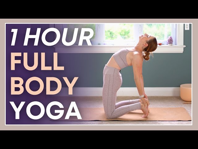 1 hour Yoga to FEEL GREAT - Intermediate Minimal Cues Flow class=