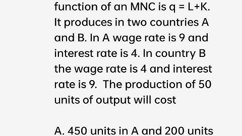 production function isoquant isocost line cost minimsation constrained optimization mrts mpl mpk