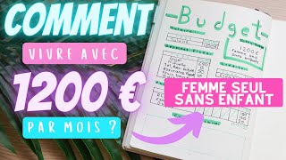 HOW TO LIVE ON 1200 EUROS PER MONTH? (Woman, single, no children) // BUDGET ORGANIZATION