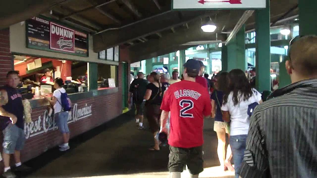 Fenway Park Concourse - YouTube