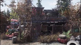 Fallout 76 camp 016 - Living by the road in the Savage Divide