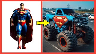 AVENGERS but MONSTER TRUCK VENGERS ⚡ All Characters (marvel & DC) 2024