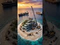 Turning a Lonely Island Into a Billionaire Paradise #LuxuryHouse #ContainerHouse #IslandBuild