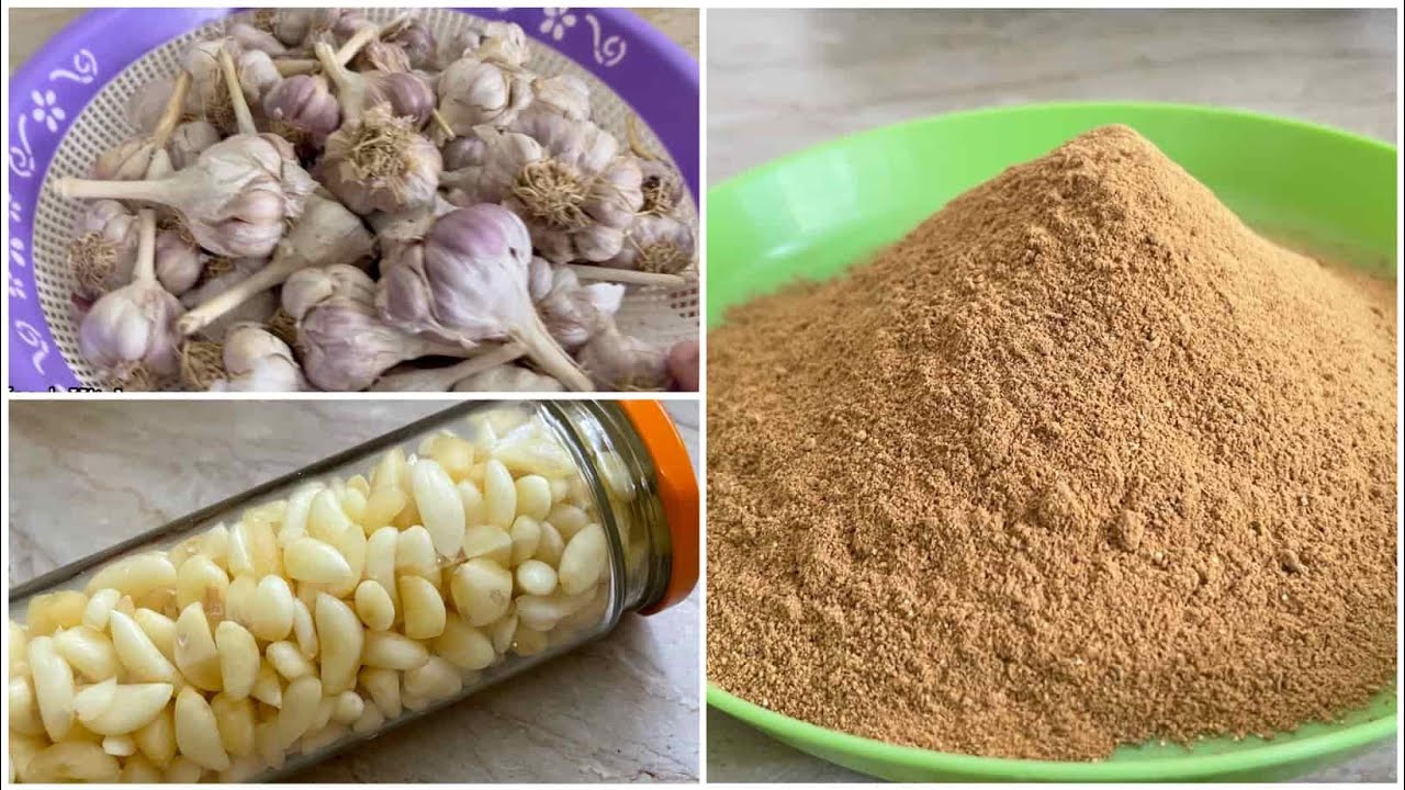 10 minutes main Garlic Powder Ready How to Make Garlic Powder at Home No Oven No Sunshade