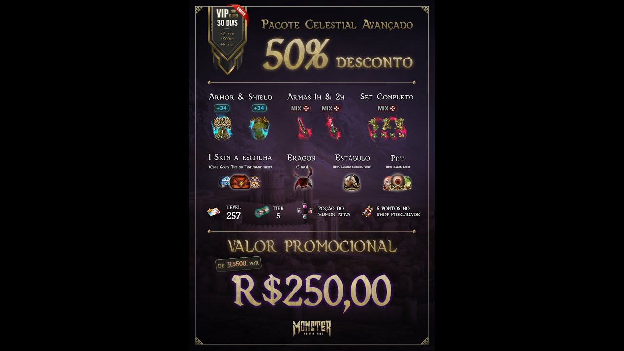 Pacote de Char Avancado MonsterPK Priston Tale