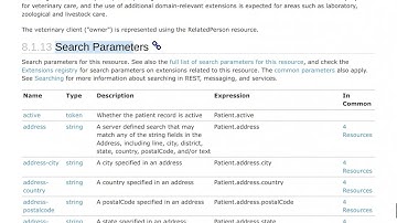 HL7 FHIR Search - Search parameters