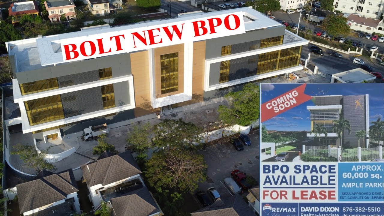 USAIN BOLT BRAND NEW MULTI MILLION DOLLAR BPO COMMERCIAL DEVELOPMENT | KINGSTON | JAMAICA| DRONE VID