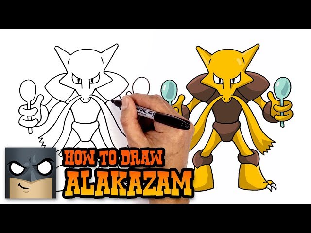 How to Draw Pokemon, Alakazam