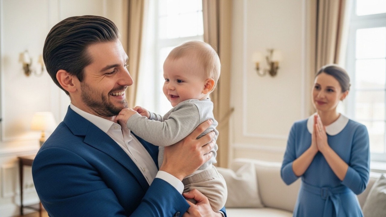 Η υπηρέτρια έφτασε με το άρρωστο μωρό της. Η κίνηση του αφεντικού συγκίνησε όλους!