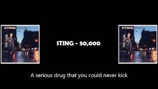 Sting - 50,000 (Lyrics)