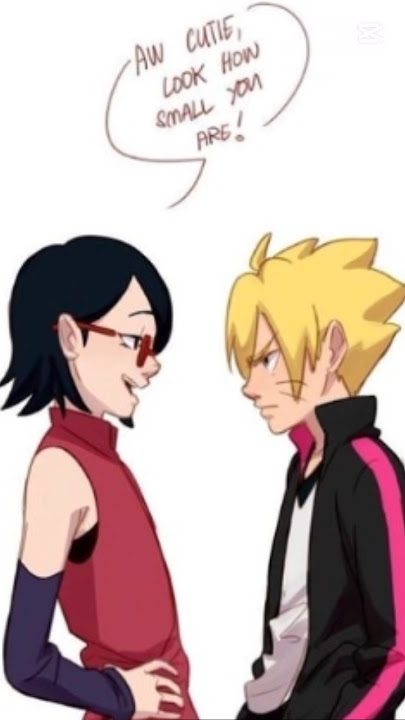 Cute Boruto x Sarada comic edit. #boruto #sarada #cute #comic