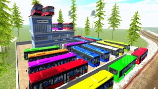 😨 এতগুলো Bus একসাথে Police Station এ! | Indian Bike Driving 3D screenshot 4