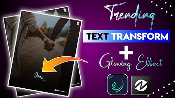 How To Make Trending Text Transform+Glowing Effect Lyrical Status Video Editing in Alight Motion