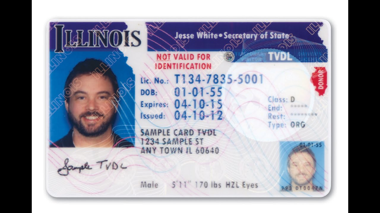 Illinois Temporary Visitor Driver's License - YouTube