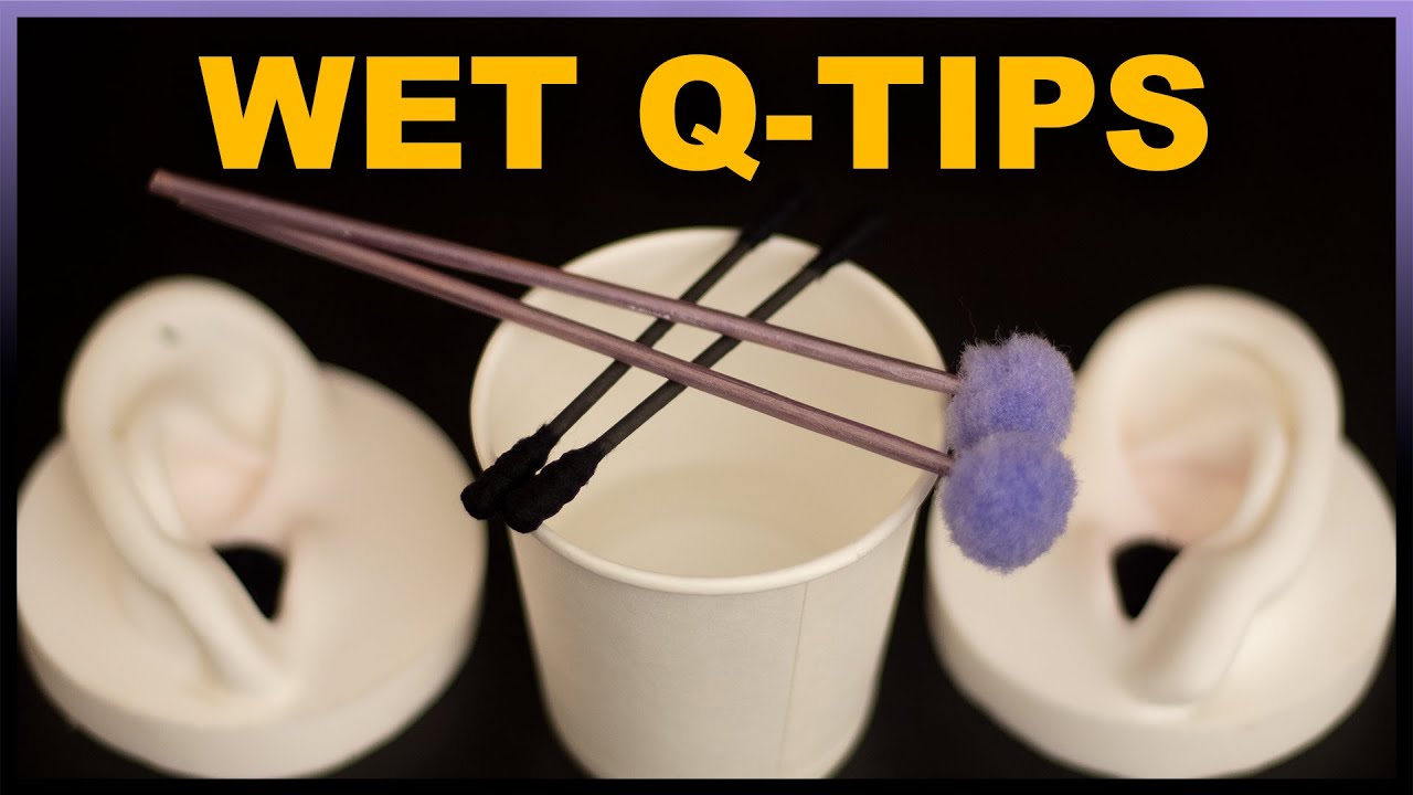 ASMR Ear Cleaning Wet Q-tips (no talking)