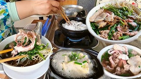 Độc đáo Hủ Tiếu Mực chế biến mỗi lần chỉ 1 tô nước sôi sùng sục cực ngon chỉ có ở Miền Tây