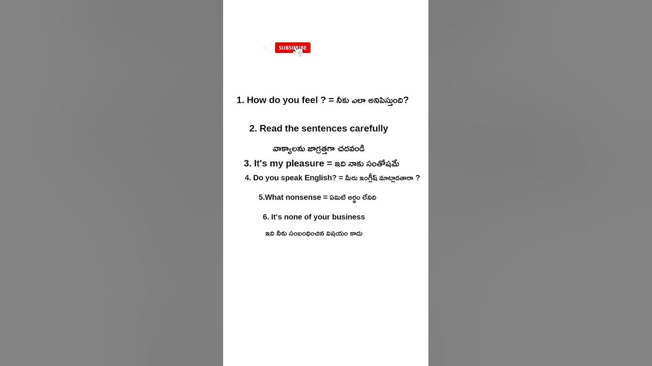 daily-use-small-sentences-in-english-to-telugu-englishvocab-spoken