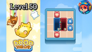 Drop the cat Level 50 – Puzzle Game Walkthrough & Solutions | Mobile Gameplay 