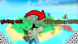 giving out 400 robux. but every 10 subscribers i give 45 robux✨ pls donate LIVE!