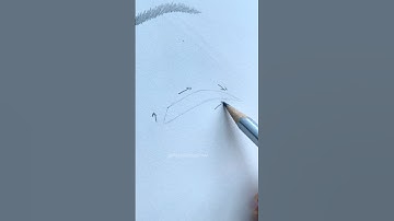 Drawing Tutorial Of Eyebrows 👀 😱 #shorts