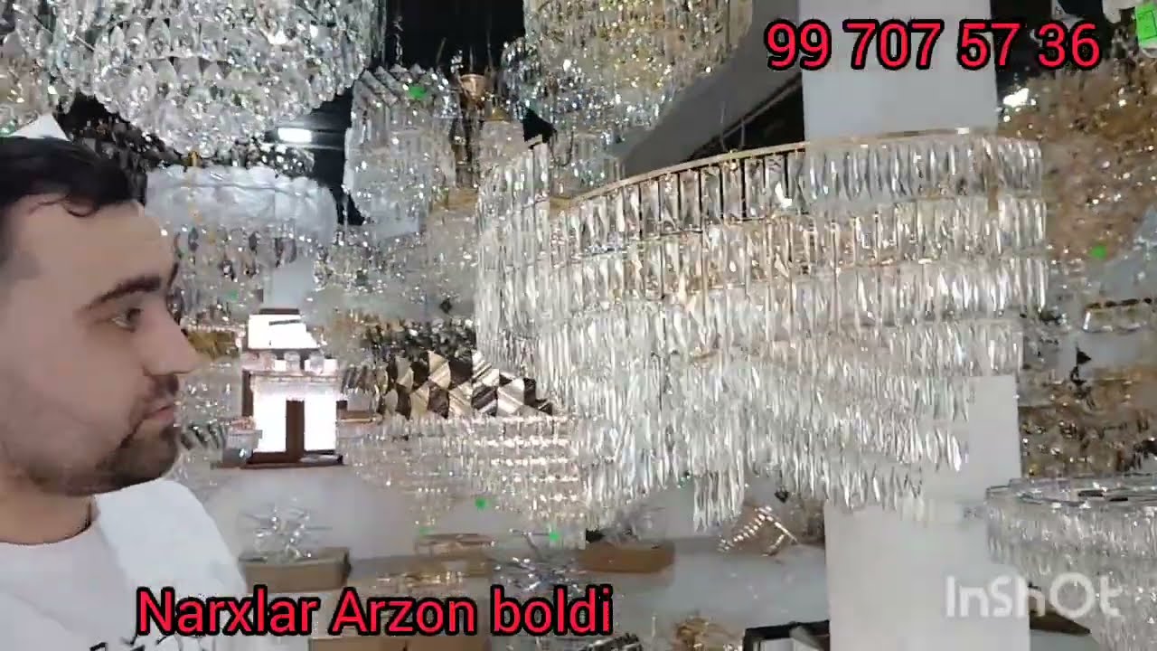 Optom narxda xar xil turdagi lyustralar Narx sindi Urganch raysentr bozor yoni 99 707 57 36
