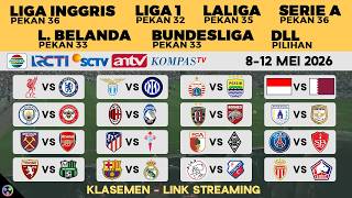 JADWAL BOLA MALAM INI LIVE TV 2026 - LIGA 1, LIGA INGGRIS SCTV, SERIE A ITALIA ANTV, LALIGA, BUNDES