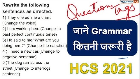 HCS - Haryana civil services Exam | HCS Mains 2021